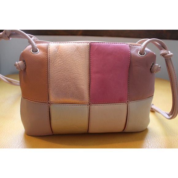 Chi by Carlos Falchi Colorblock Patchwork Handbag - Picture 2 of 11